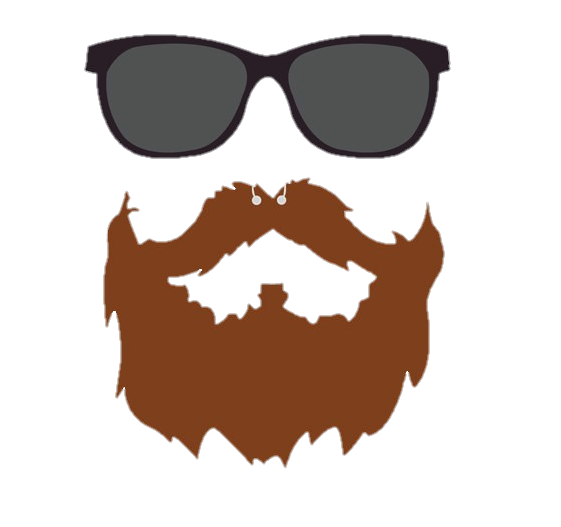 Beard with glasses Png Clipart