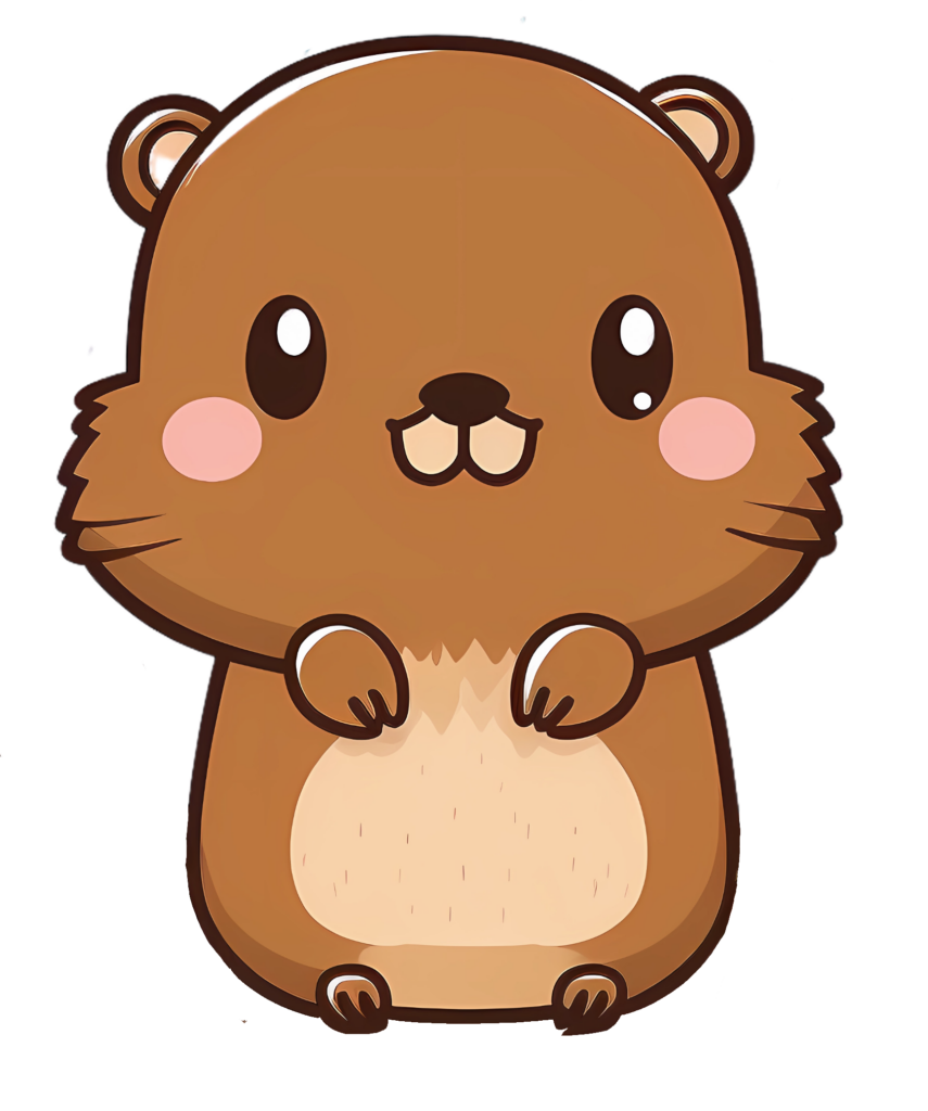 Cute Beaver clipart Png