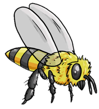 Transparent Bee PNG