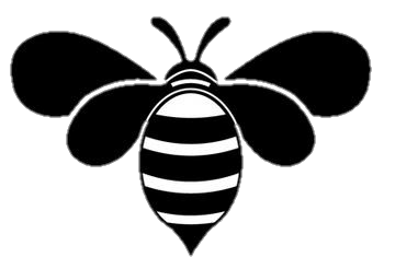 Silhouette Bee PNG