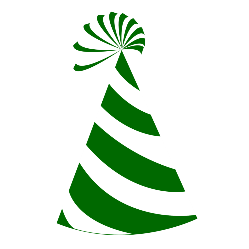 Green Birthday Hat Vector Png