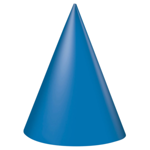 Blue Birthday Hat vector Png