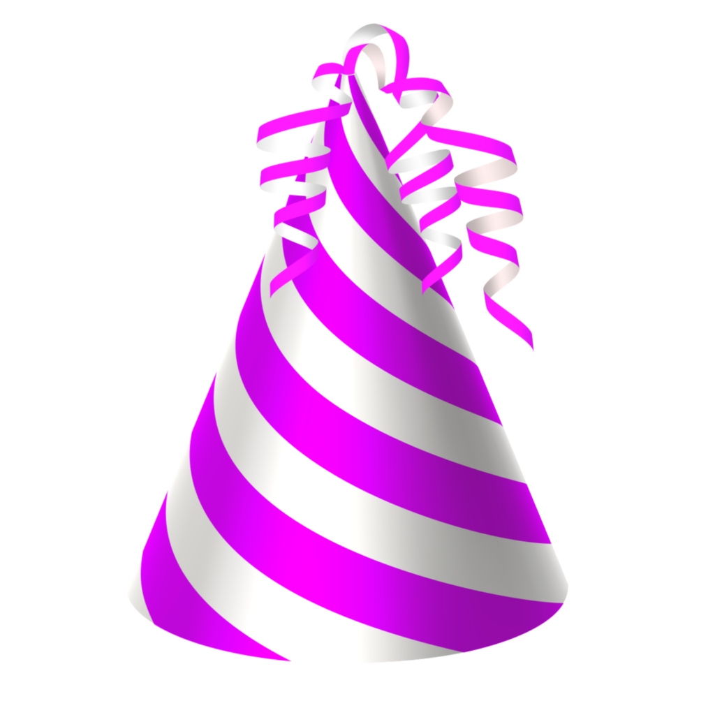 Pink Birthday Hat vector Png