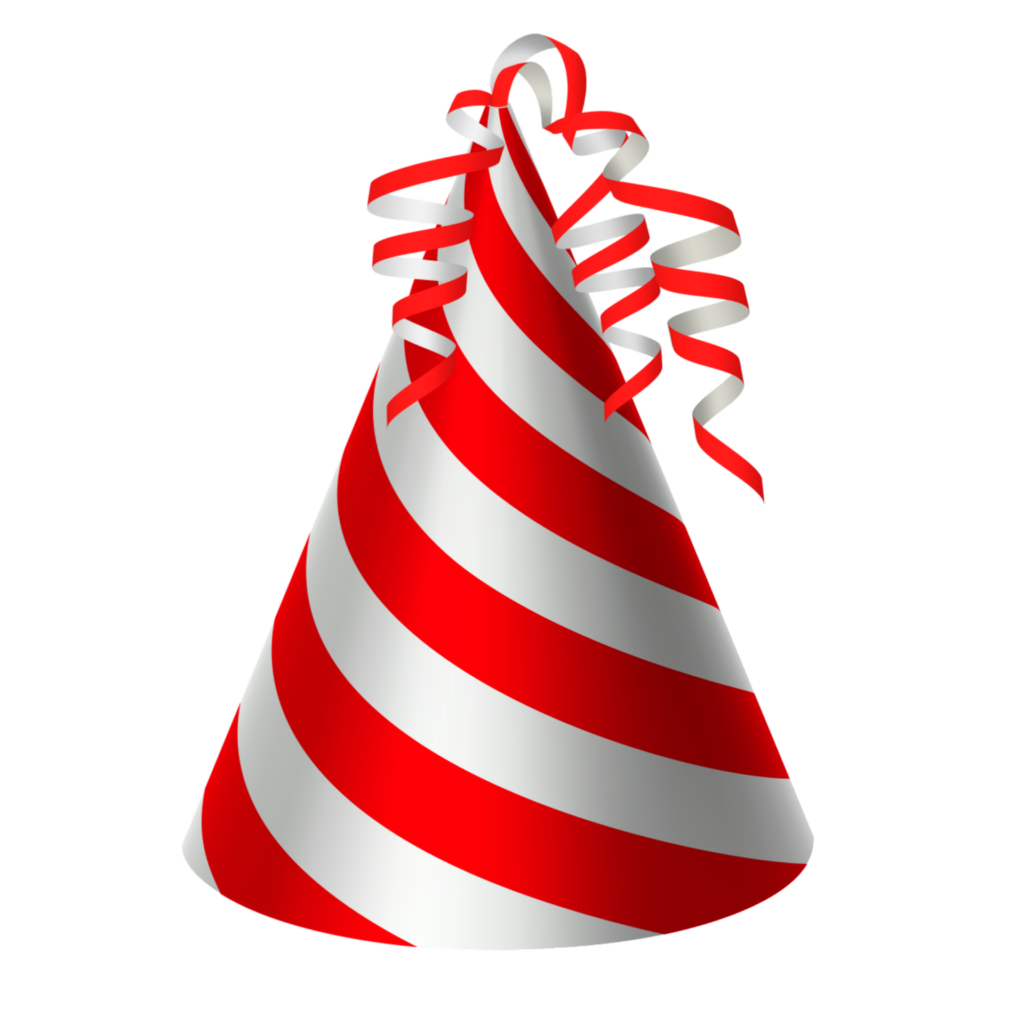 Red Birthday Hat vector Png
