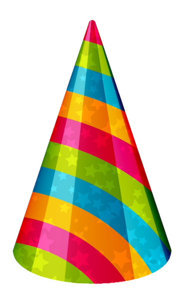 Rainbow Birthday Hat Png