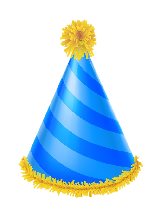 Blue Birthday Hat Png Vector