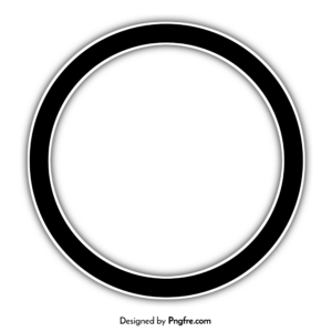 Black Circle Sticker PNG