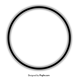 Black Circle Sticker PNG