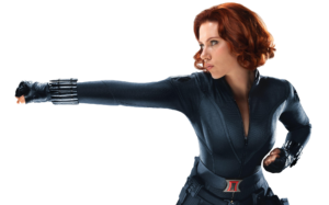 Black Widow Action PNG