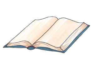 Open Book Drawing PNG