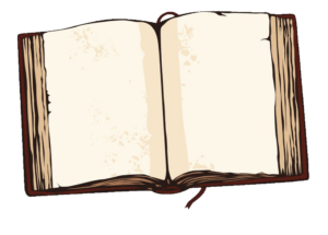 Old Open Book clipart PNG