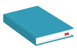 Closed Blue Book Vector PNG