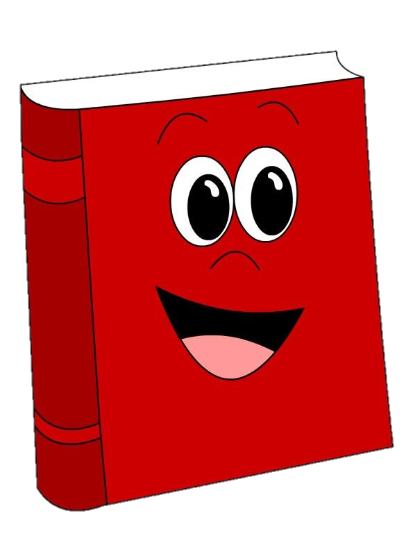 Red Book cartoon clipart PNG