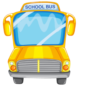 School Bus Front View Clipart PNG