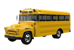 3D School Bus PNG