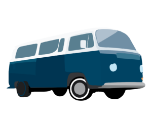 Mini Van Bus Drawing PNG