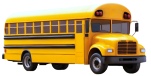 Realistic Yellow School Bus PNG