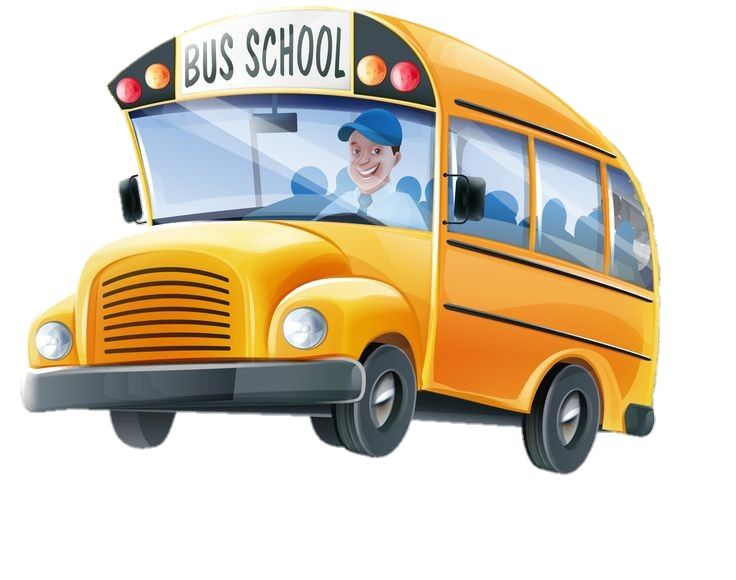 Animated School Bus PNG