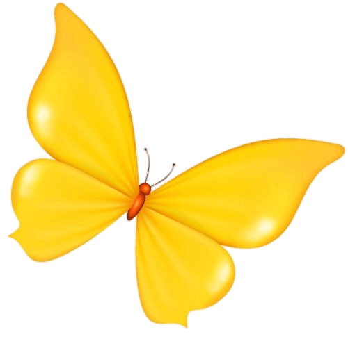 Yellow Butterfly Png Cartoon