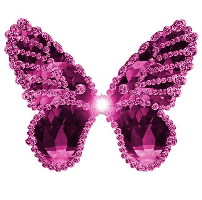 Pink Diamond Butterfly PNG