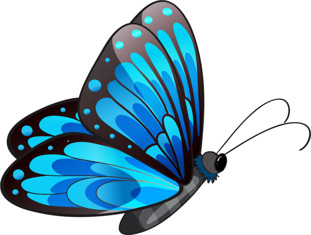 Blue Butterfly PNG vector