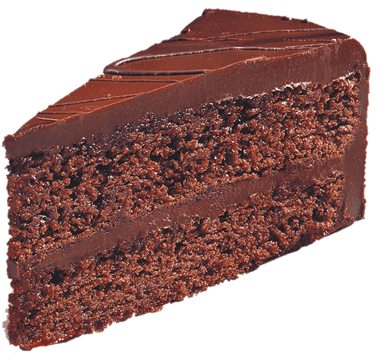 Dark Chocolate cake slice png