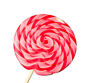 Pink Round Lollipop Candy PNG