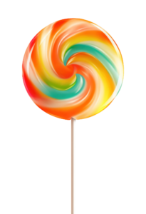 Animated Rainbow Lollipop Candy PNG