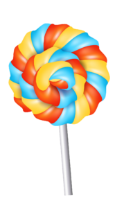 Animated Lollipop Candy Vector PNG