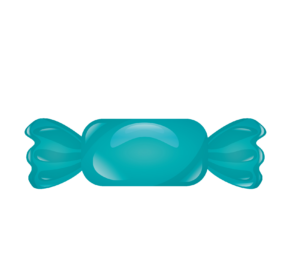 Wrapped Blue Candy Vector PNG