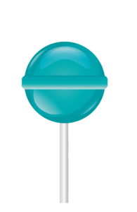 Blue Lollipop Candy Vector PNG