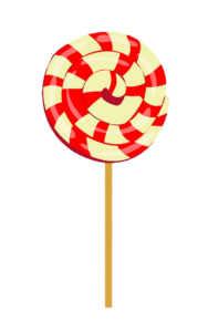 Christmas Lollipop Candy Vector PNG