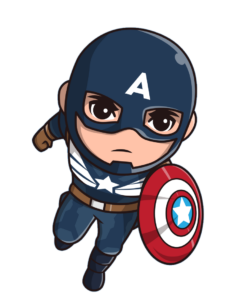 Chibi Captain America PNG