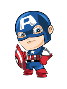 Baby Captain America Clipart PNG