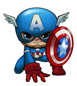 Baby Captain America Clipart PNG