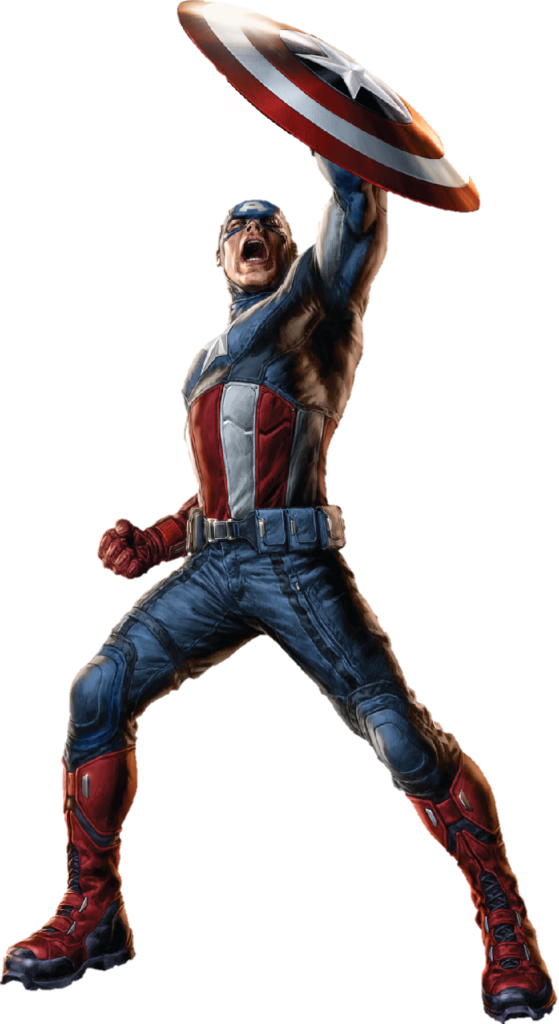 Angry Captain America PNG