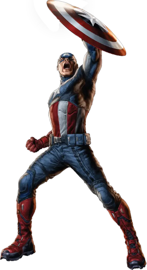 Angry Captain America PNG