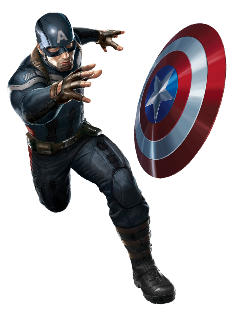 High-resolution Captain America PNG