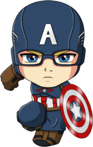 Baby Cartoon Captain America PNG