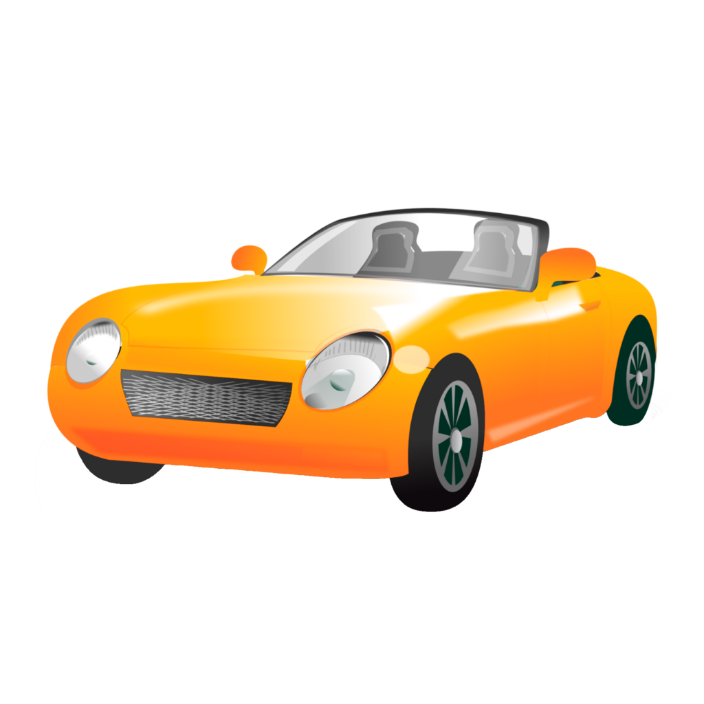 Animated orange Car Png