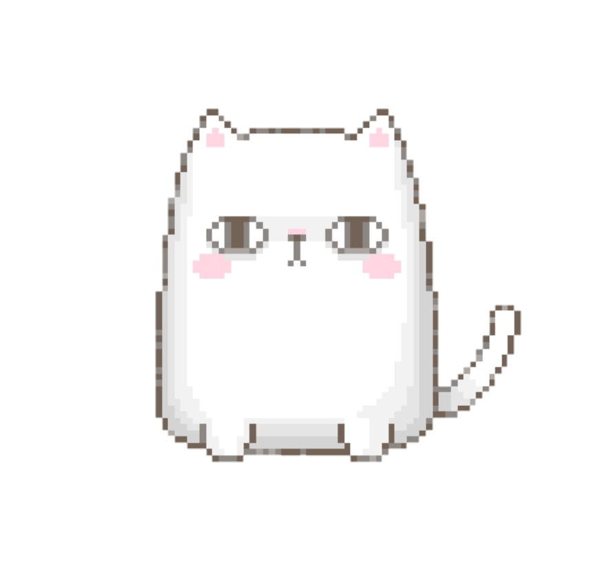 Cute Pixel Cat Png