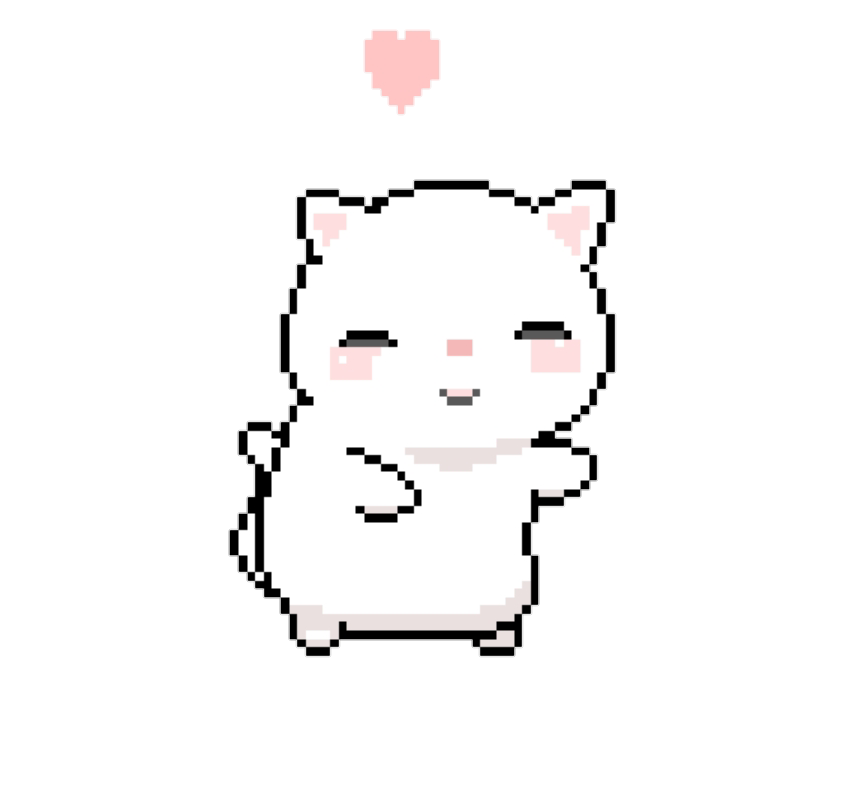Cute Cat Png Pixel