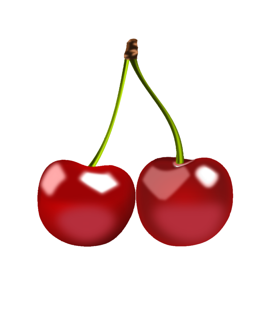 Two Cherry Illustration PNG