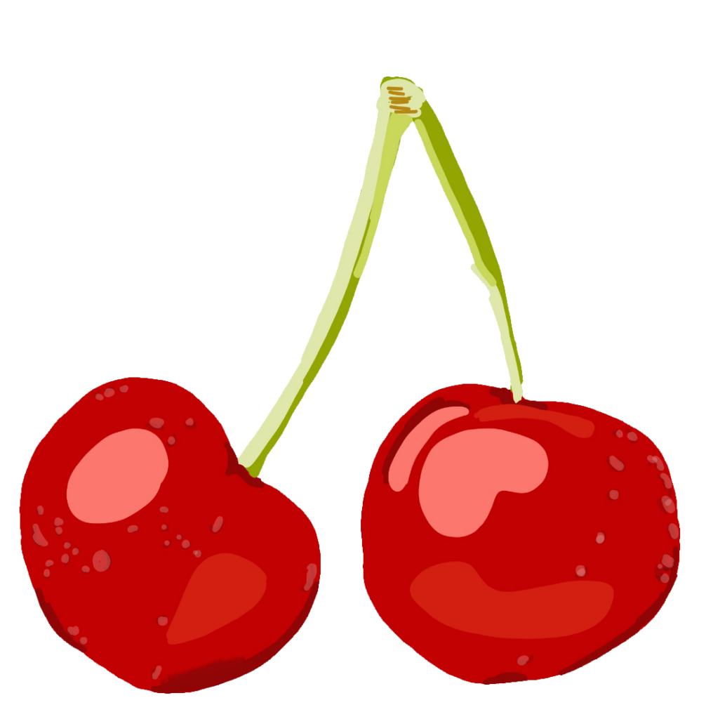 Two Cherry Clipart PNG