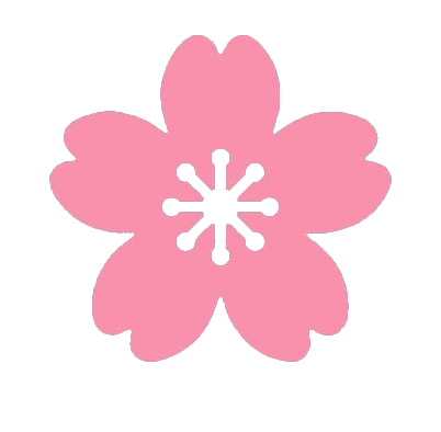 Single Cherry Blossom flower vector PNG