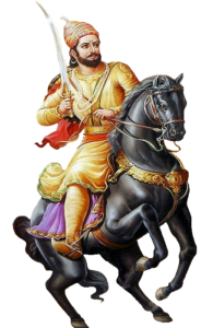 Chhatrapati Shivaji Maharaj on Horse Poster PNG