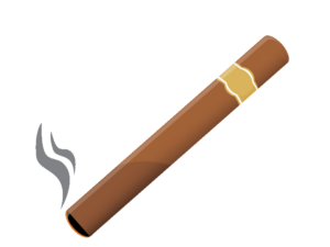 Lit Cigar Vector PNG