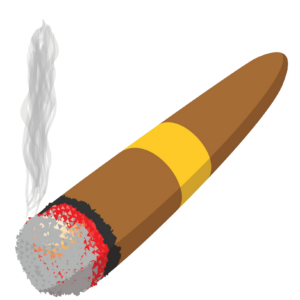 Lit Cigar Vector PNG