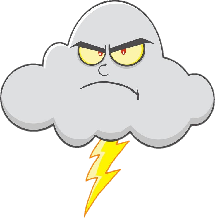 Angry Cloud Png Cartoon