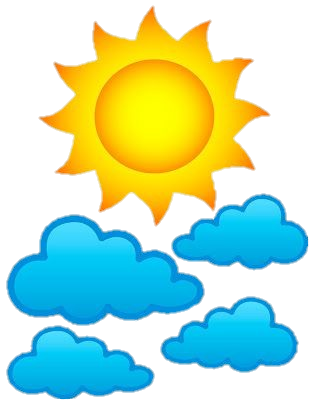Cloud Png  with Sun Clipart Images
